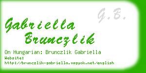 gabriella brunczlik business card